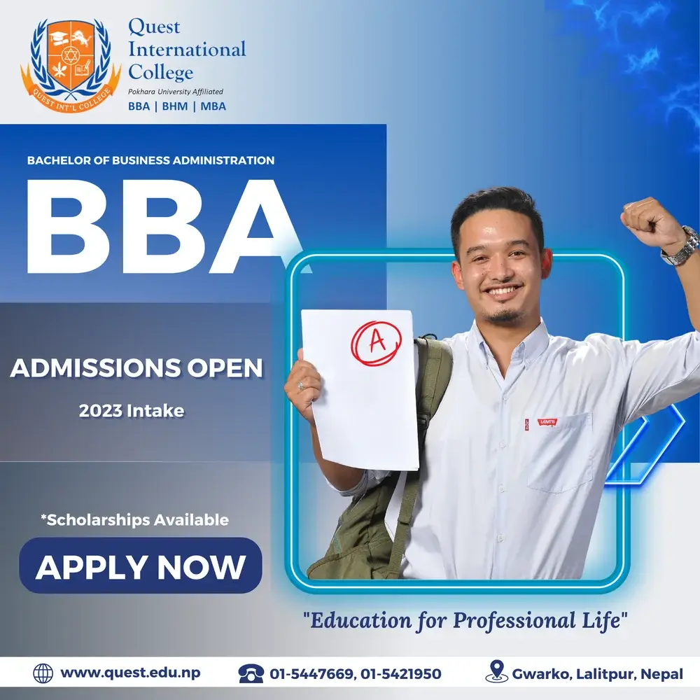 Admission Open -  BBA (Bachelor of Business Administration) in Nepal